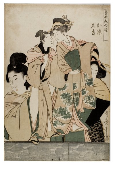 Osome and Hisamatsu from the series Manipulations of Love with Musical Accompaniment, c.1755-1806 (woodblock on paper)   1174723   ja       japanese Successfully Translated  Original: Landscape near Silkeborg, Jutland Translat: Landscape near Silkeborg, Ju 作： Kitagawa Utamaro