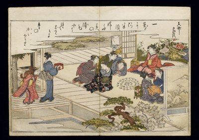 シェルブックとして知られる潮干の節、1789年（色木版画） 作： Kitagawa Utamaro