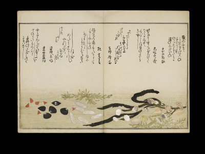 シェルブックとして知られる潮干の節、1789年（色木版画） 作： Kitagawa Utamaro