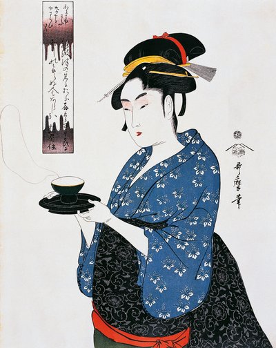 茶の湯」浮世絵 喜多川歌麿（1753-1806）作 江戸時代（1603-1868）、日本 作： Kitagawa Utamaro