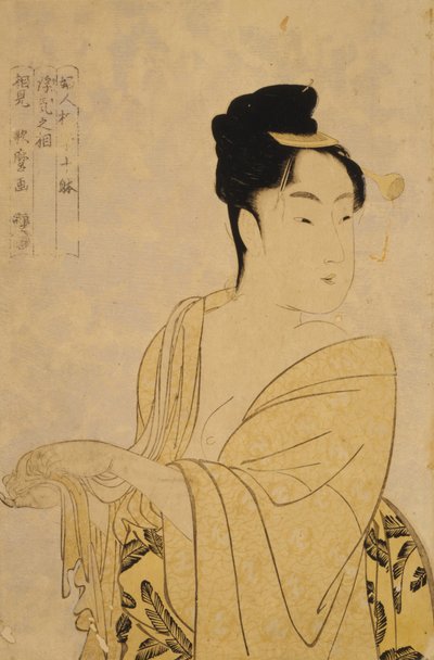 ファンシーフリータイプ、女性の生理学的研究の10種類シリーズ、cから。 1793 作： Kitagawa Utamaro