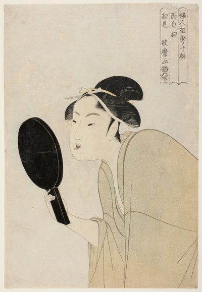 『婦人科十体』連載「おもしろきそう」より 作： Kitagawa Utamaro