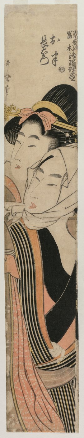 おはんと長右衛門の恋人たち (浄瑠璃 常磐津・富本流より) 作： Kitagawa Utamaro
