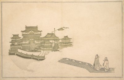 月の宮殿、1789 年 8 月。 作： Kitagawa Utamaro