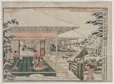 忠臣蔵 第九幕（忠誠の宝庫遠近法画より） 作： Kitao Masayoshi