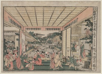 忠臣蔵 第7幕（忠誠の宝庫遠近法画より） 作： Kitao Masayoshi