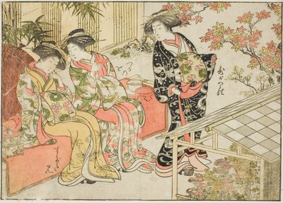 鶴屋の娼婦 単行本『清露美人合わせ姿鏡』より 2 作： Kitao Shigemasa