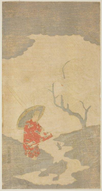 小野豆腐 跳躍蛙見物 作： Kitao Shigemasa
