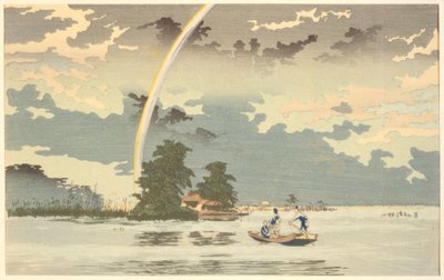 夕暮れの風景（東京・橋場 作： Kiyochika Kobayashi