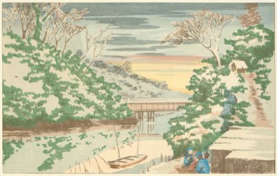 御茶ノ水の雪 作： Kiyochika Kobayashi