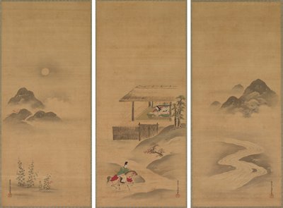 源仲国、光郷上人を訪ねる 作： Kiyohara Yukinobu