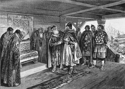 Iziaslav II Mstislavich and Viacheslav I Vladimirovich、1890 作： Klavdiy Vasilievich Lebedev