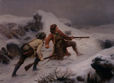 トナカイ狩り 作： Knud Bergslien