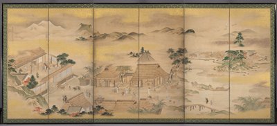 春と秋の農作業の秋、1700 年代。 作： Ko Sukoku