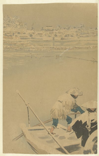 待乳山の黄昏雪 東京名所の新人（連載タイトル） 東京名所新景の内（連載タイトル） 作： Kobayashi Kiyochika