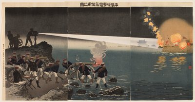 平壌攻撃時の電気使用 作： Kobayashi Kiyochika