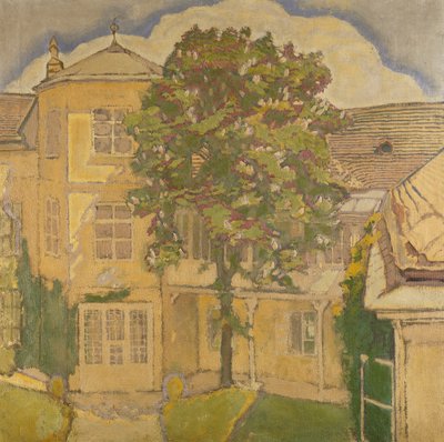 庭で栗の木を開花。 Bluhende Kastanienbaum im Garten、 作： Koloman Moser