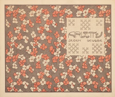 アルレットシルク生地、1901年。 作： Koloman Moser