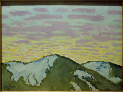 雪の山頂 作： Koloman Moser
