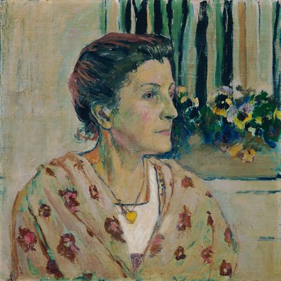 シャーロット・モーザー、アーティストの妹 作： Koloman Moser