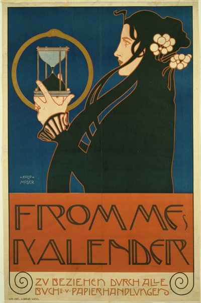Frommesカレンダー、1903 作： Koloman Moser