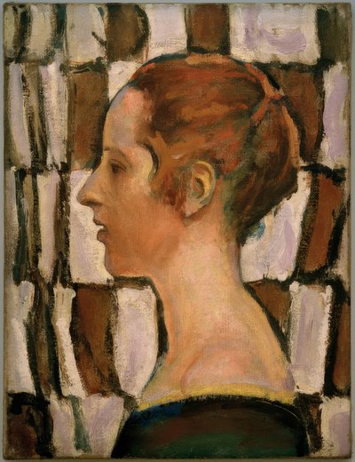 プロファイルの少女の肖像画 作： Koloman Moser