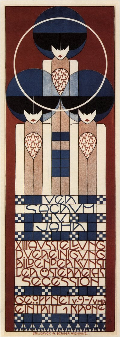 ウィーン分離派展のポスター、1902 作： Koloman Moser