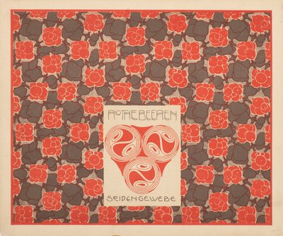 赤い実の絹織物、1901 年。 作： Koloman Moser