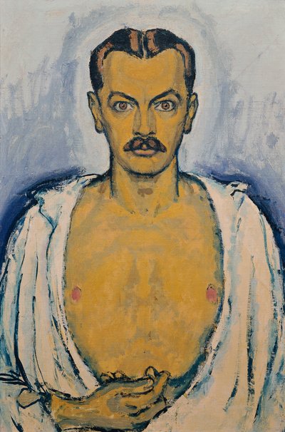 自画像、c。 1915年。 作： Koloman Moser