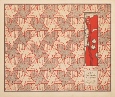 1000 羽のカラス、1901 年。 作： Koloman Moser
