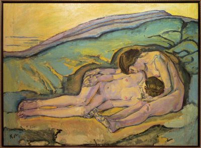 二人の女の子 作： Koloman Moser