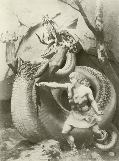 ジークフリート、アクトIIシーンvi（彫刻） 作： Konrad Dielitz