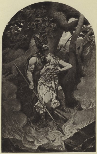 WotanのBrunhildへの別れ（グラビア） 作： Konrad Dielitz