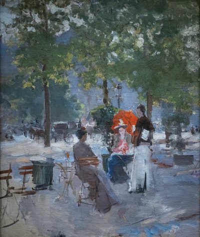 パリのカフェで 作： Konstantin Alekseevich Korovin