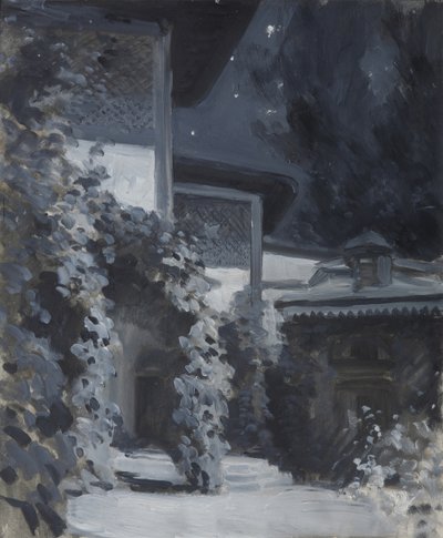 バフチサライ宮殿。プーシキンの詩「バフサライの噴水」のイラスト 作： Konstantin Alekseevich Korovin