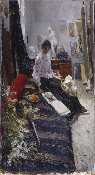 Painters Studioで 作： Konstantin Alekseevich Korovin