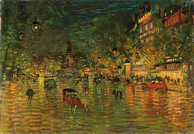パリのレピュブリック広場 作： Konstantin Alekseevich Korovin