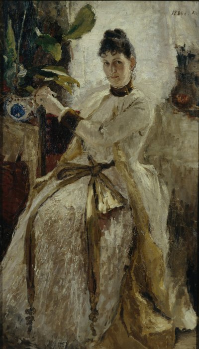 ソフィアニコライエフナゴリツィナ伯爵夫人の肖像、1886年 作： Konstantin Alekseevich Korovin
