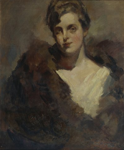 オペラ歌手のヴェラ・ドロフェエヴァの肖像 作： Konstantin Alekseevich Korovin