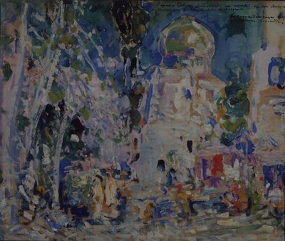 バレエの舞台デザインThe Scarlet Pimpernel by F. Hartman、1911 作： Konstantin Alekseevich Korovin