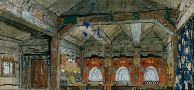 オペラの舞台デザイン、A。ボロディン作のイゴール王子、1914年 作： Konstantin Alekseevich Korovin