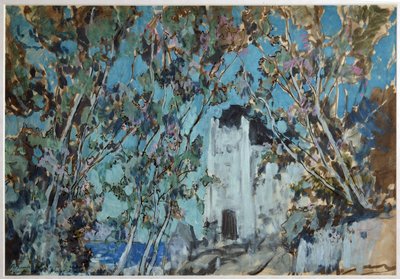 オペラのルスランとリュドミラの舞台デザイン、M。グリンカ作、1906年 作： Konstantin Alekseevich Korovin