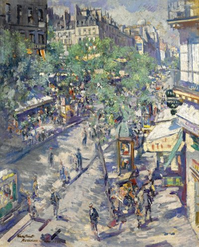 1923年パリのセバストポル通り 作： Konstantin Alekseevich Korovin