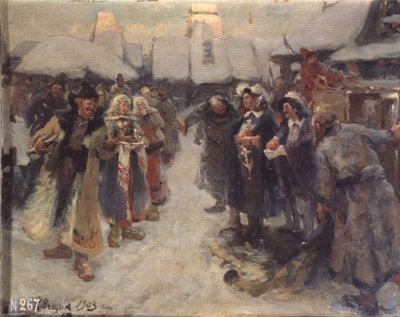 モスクワの外国人、1903 年 作： Konstantin Alexandrovich Veshchilov