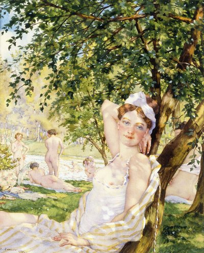 太陽の下で入浴者 作： Konstantin Andreevic Somov