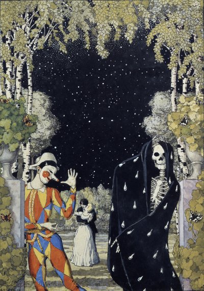 ハーレクインと死、1907 作： Konstantin Andreevic Somov