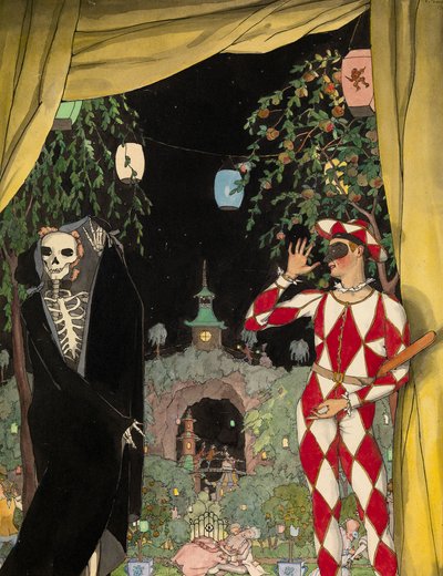 ハーレクインと死、1918 作： Konstantin Andreevic Somov