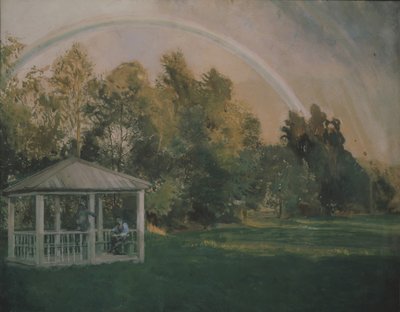 虹のある風景 作： Konstantin Andreevic Somov