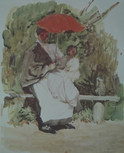 子供を持つ看護師 作： Konstantin Andreevic Somov