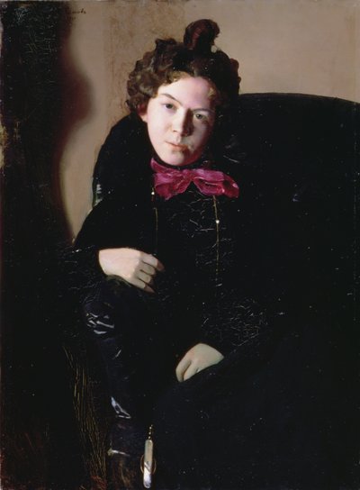 アンナ・ペトロフナ・オストロモヴァ＝レベデヴァ（1871-1955）の肖像 1901年（油彩・キャンバス 作： Konstantin Andreevic Somov